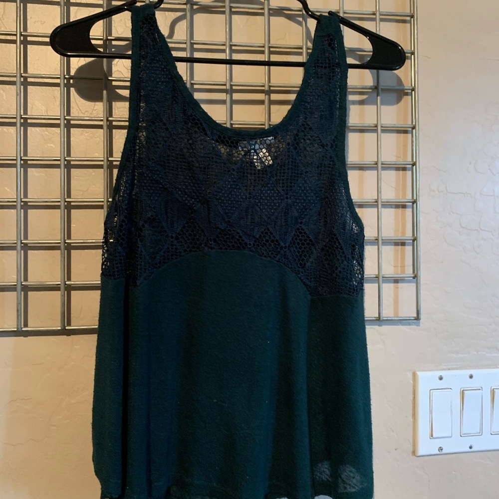 Dark green top